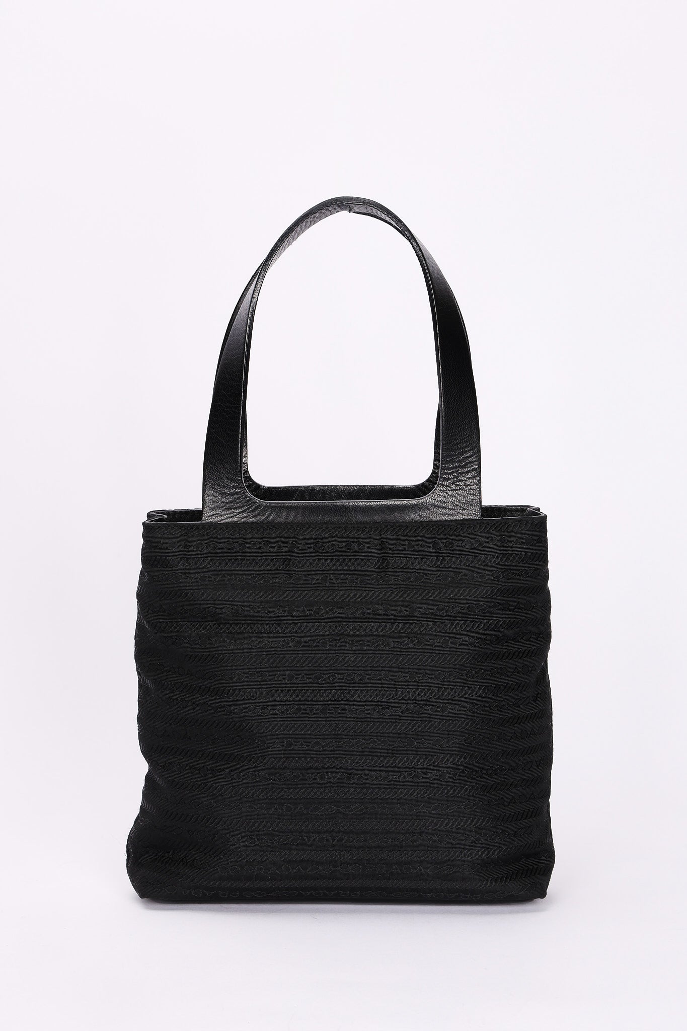Prada Logo Nylon Top Handle Bag