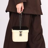 Chanel Bicolor Patent Vanity Case Top Handle Bag DSHW