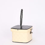 Chanel Bicolor Patent Vanity Case Top Handle Bag DSHW