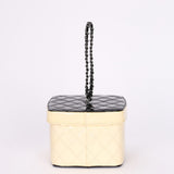 Chanel Bicolor Patent Vanity Case Top Handle Bag DSHW