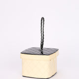 Chanel Bicolor Patent Vanity Case Top Handle Bag DSHW