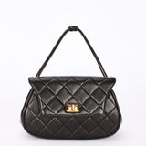Chanel Mademoiselle Top Handle Bag Black Lambskin GHW