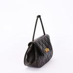 Chanel Mademoiselle Top Handle Bag Black Lambskin GHW