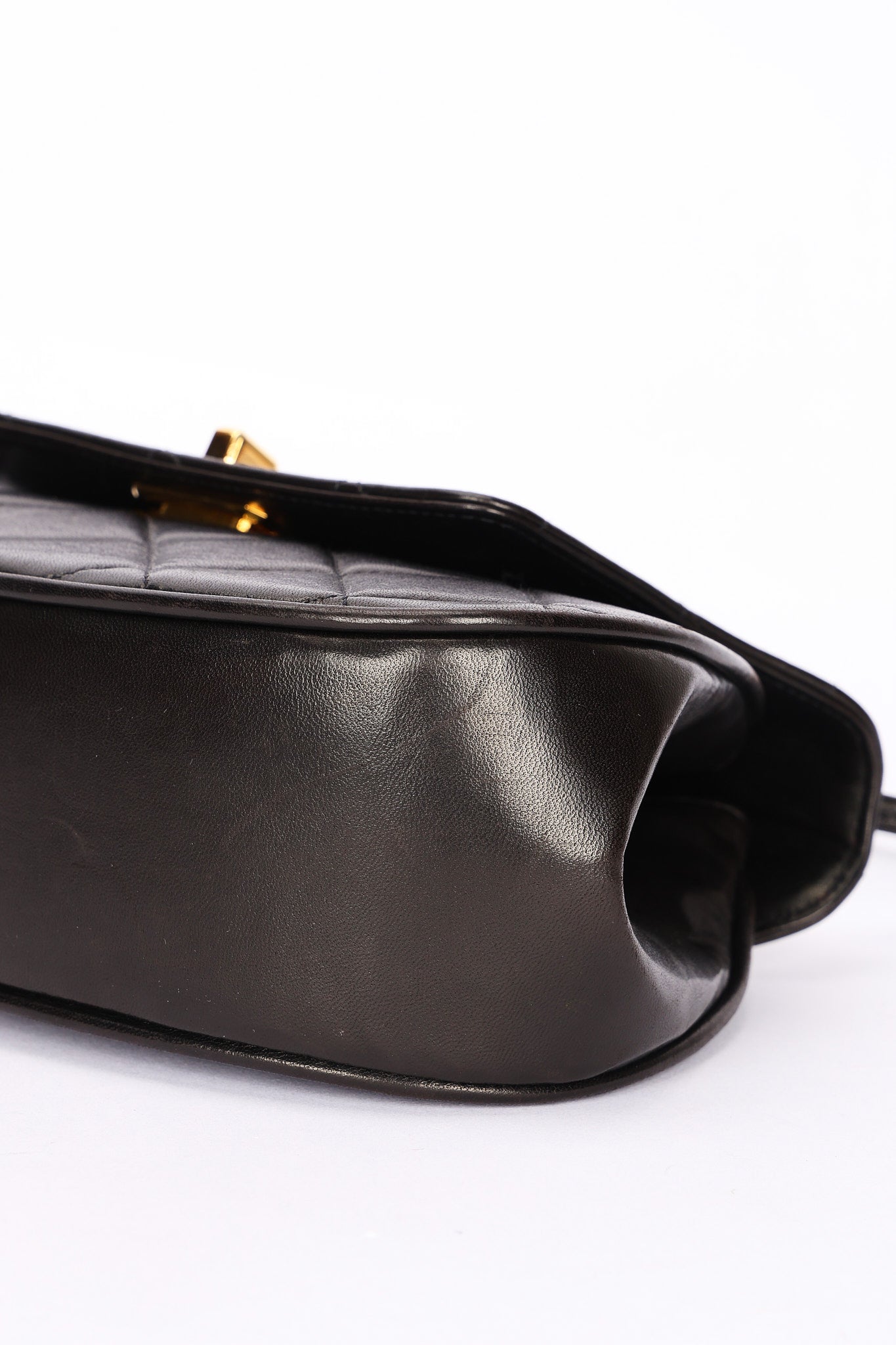 Chanel Mademoiselle Top Handle Bag Black Lambskin GHW