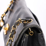 Chanel Triple CC Shoulder Bag Black Caviar 24K GP