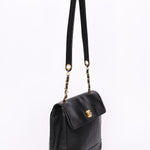 Chanel Triple CC Shoulder Bag Black Caviar 24K GP
