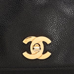 Chanel Triple CC Shoulder Bag Black Caviar 24K GP