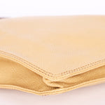 Chanel Wood Top Handle Bag Dark Beige Caviar