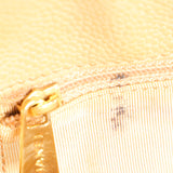 Chanel Wood Top Handle Bag Dark Beige Caviar
