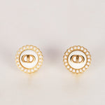Dior CD Pearl Clip-On Earrings