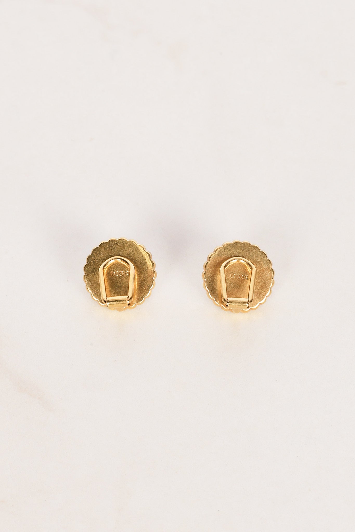Dior CD Pearl Clip-On Earrings