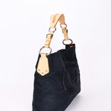 Prada Tessuto Logo Shoulder Bag Navy