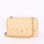 Chanel Mini Rectangular Beige Caviar CGHW