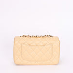 Chanel Mini Rectangular Beige Caviar CGHW