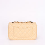Chanel Mini Rectangular Beige Caviar CGHW