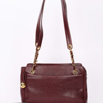 Chanel Triple CC Shoulder Bag Bordeaux Caviar 24K GP