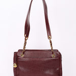 Chanel Triple CC Shoulder Bag Bordeaux Caviar 24K GP