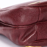 Chanel Triple CC Shoulder Bag Bordeaux Caviar 24K GP