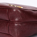 Chanel Triple CC Shoulder Bag Bordeaux Caviar 24K GP