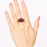 Chanel 2000 Aged Gem Ring, Size US 6