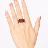 Chanel 2000 Aged Gem Ring, Size US 6