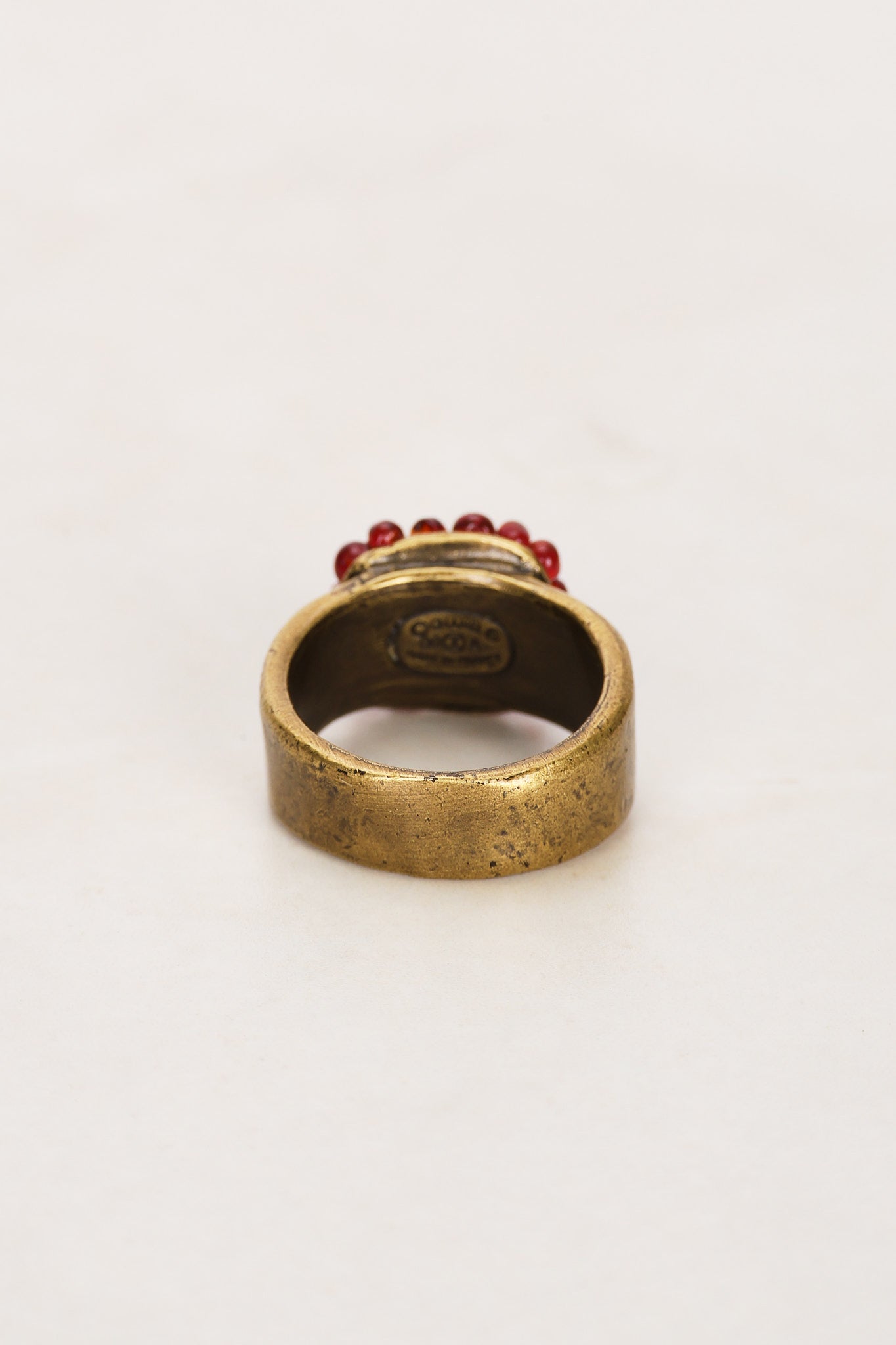 Chanel 2000 Aged Gem Ring, Size US 6