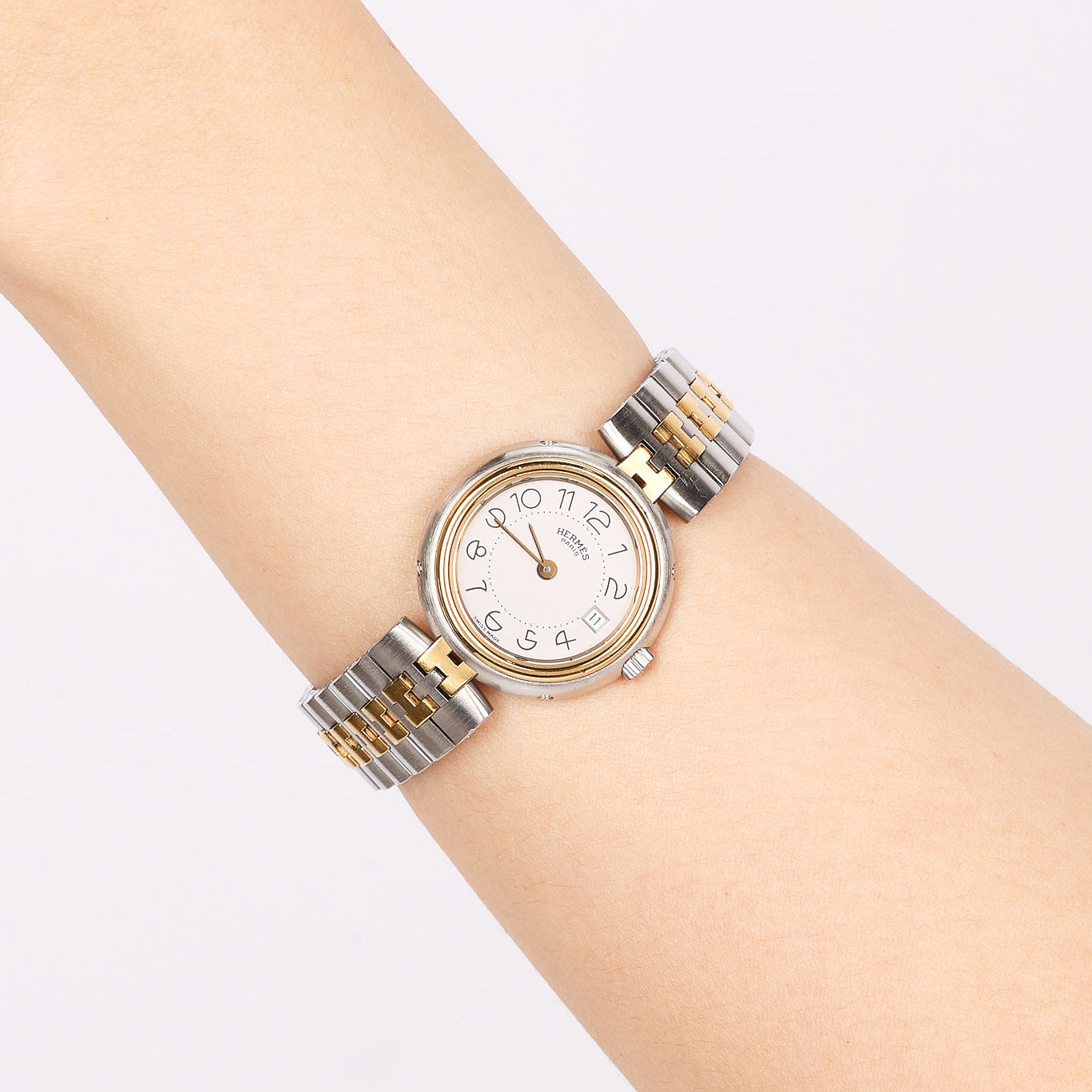 Hermès Clipper Two-Tone Watch 24mm