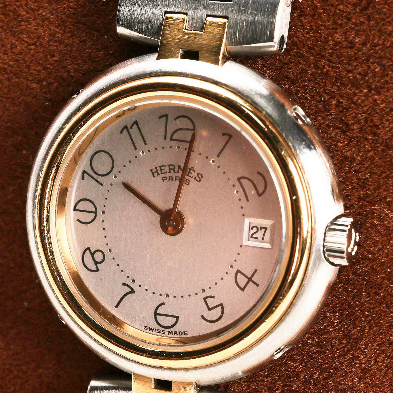 Hermès Clipper Two-Tone Watch 24mm