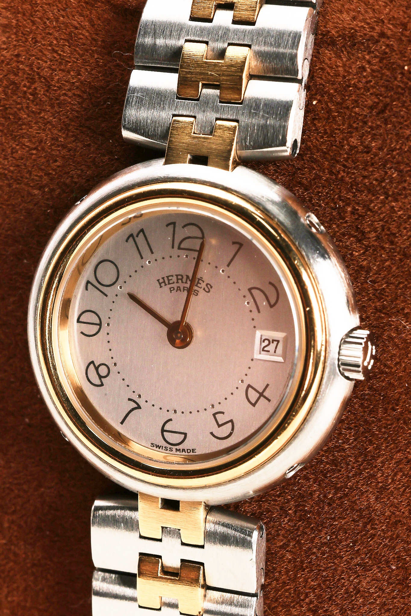 Hermès Clipper Two-Tone Watch 24mm