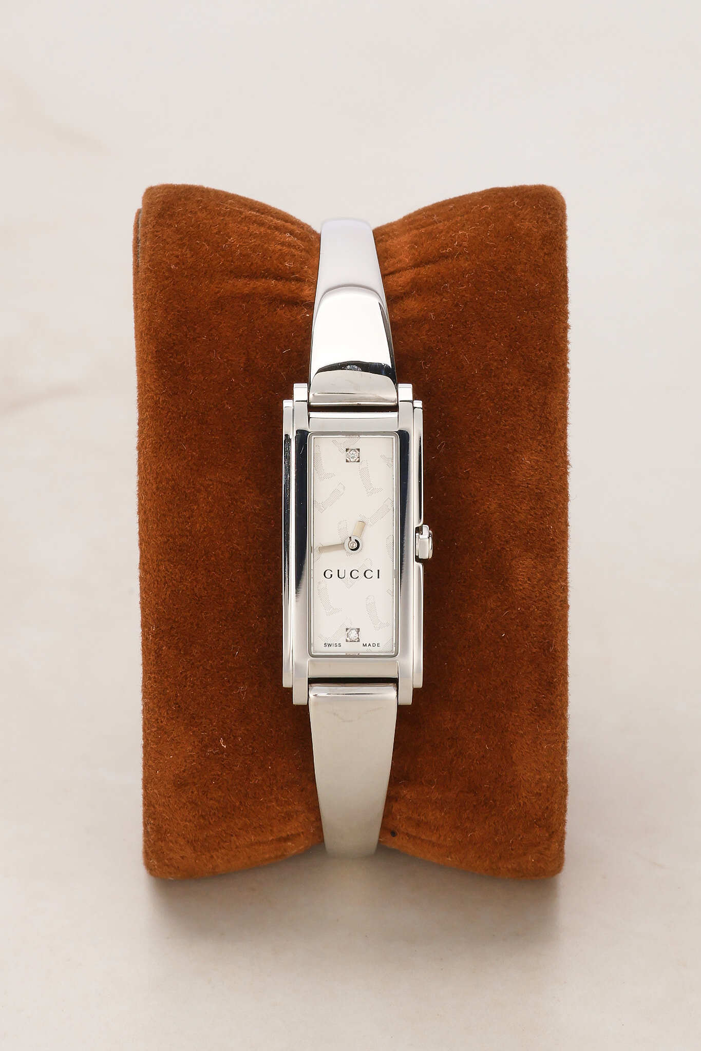 Gucci 109 Stainless Steel and Diamond Watch 14mm