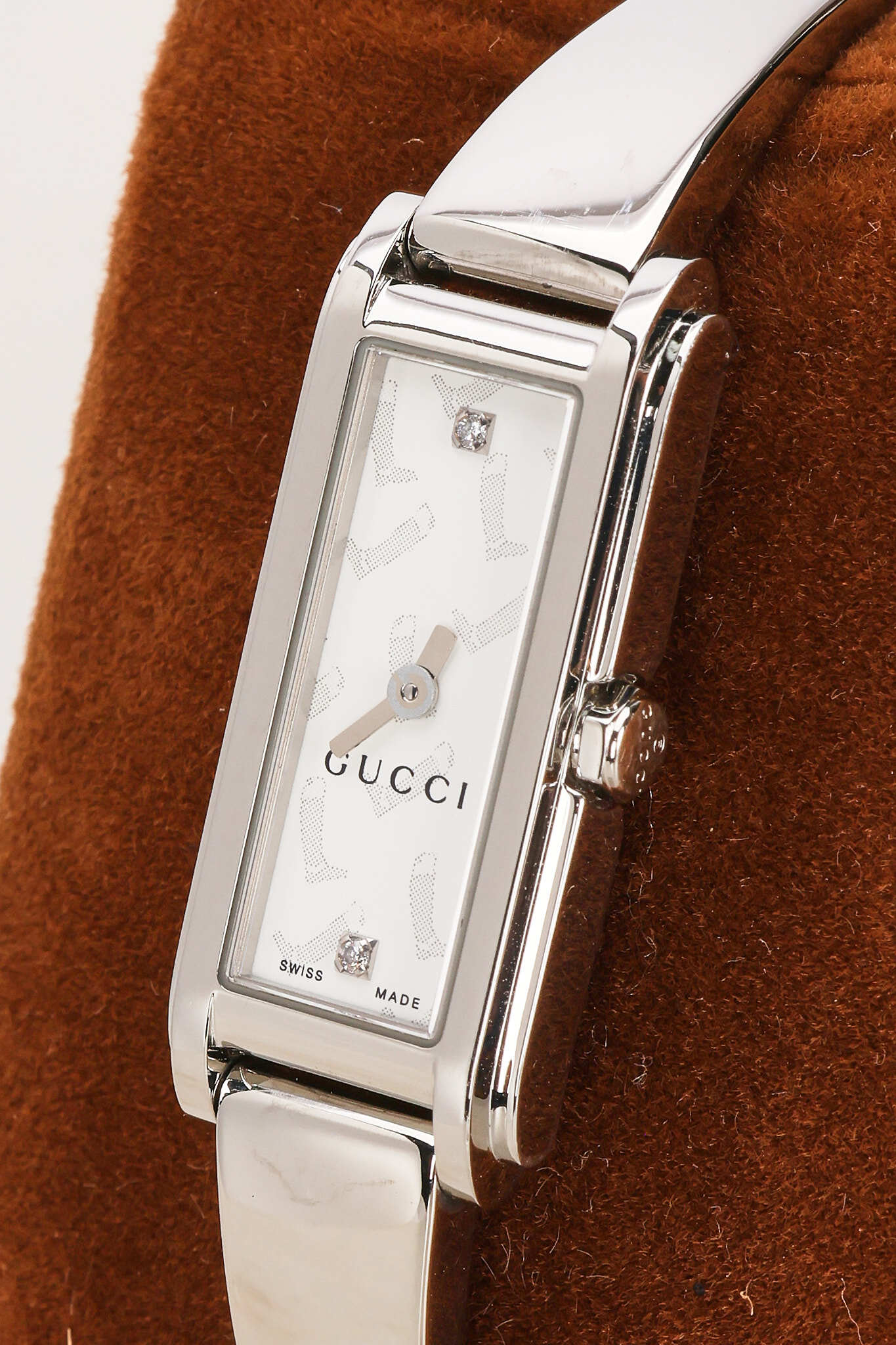 Gucci 109 Stainless Steel and Diamond Watch 14mm
