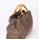 Gucci Large Bamboo Shopper Tote Taupe