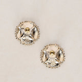 Chanel 2023 CC Champagne Pearl Shell Earrings