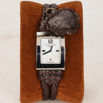 Dior 109 Woven Leather Heart Mother of Pearl Watch 19mm