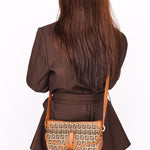 Fendi Zucchino Front Pocket Crossbody Bag