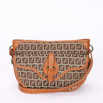 Fendi Zucchino Front Pocket Crossbody Bag