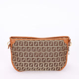 Fendi Zucchino Front Pocket Crossbody Bag