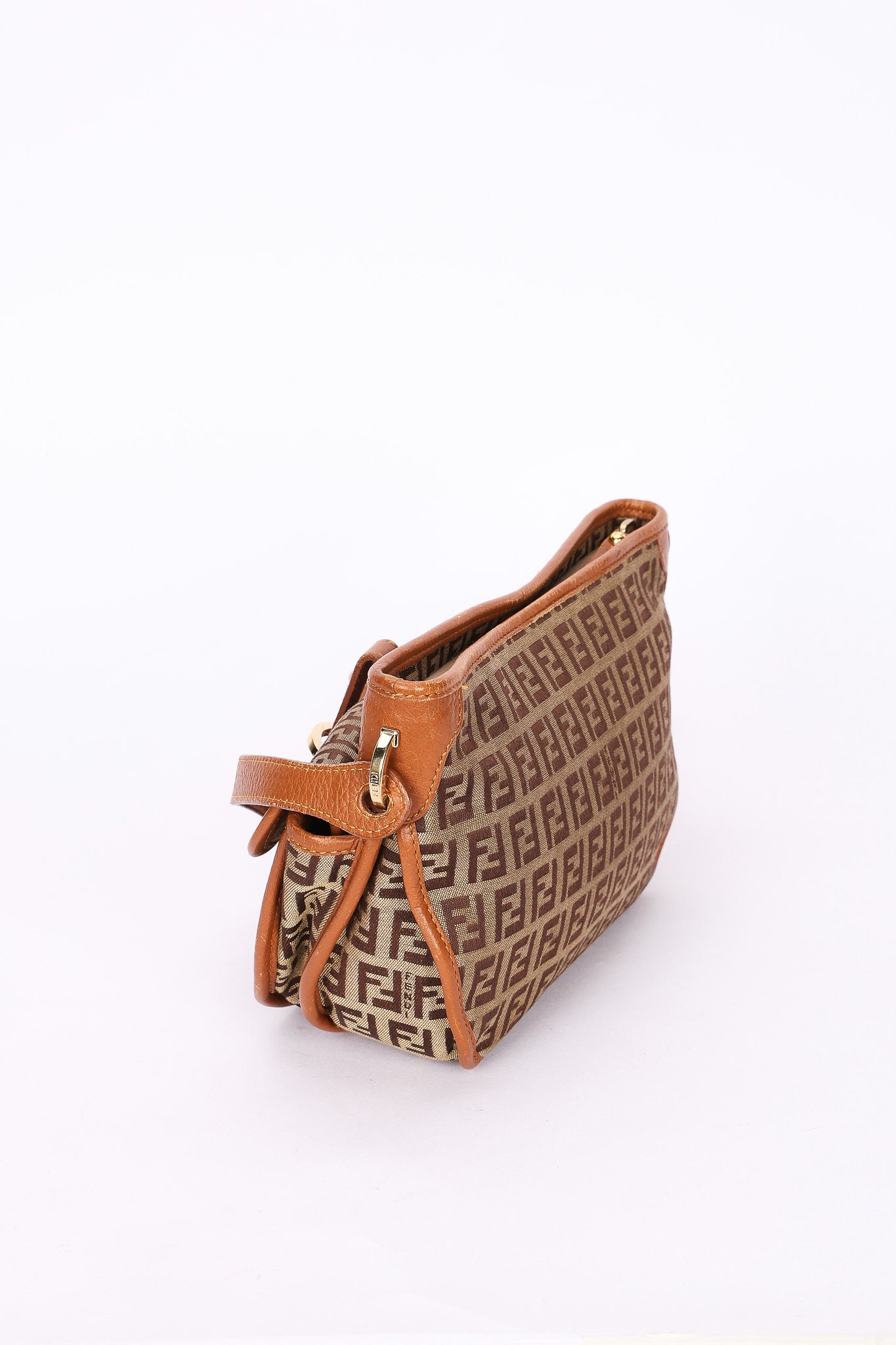 Fendi Zucchino Front Pocket Crossbody Bag