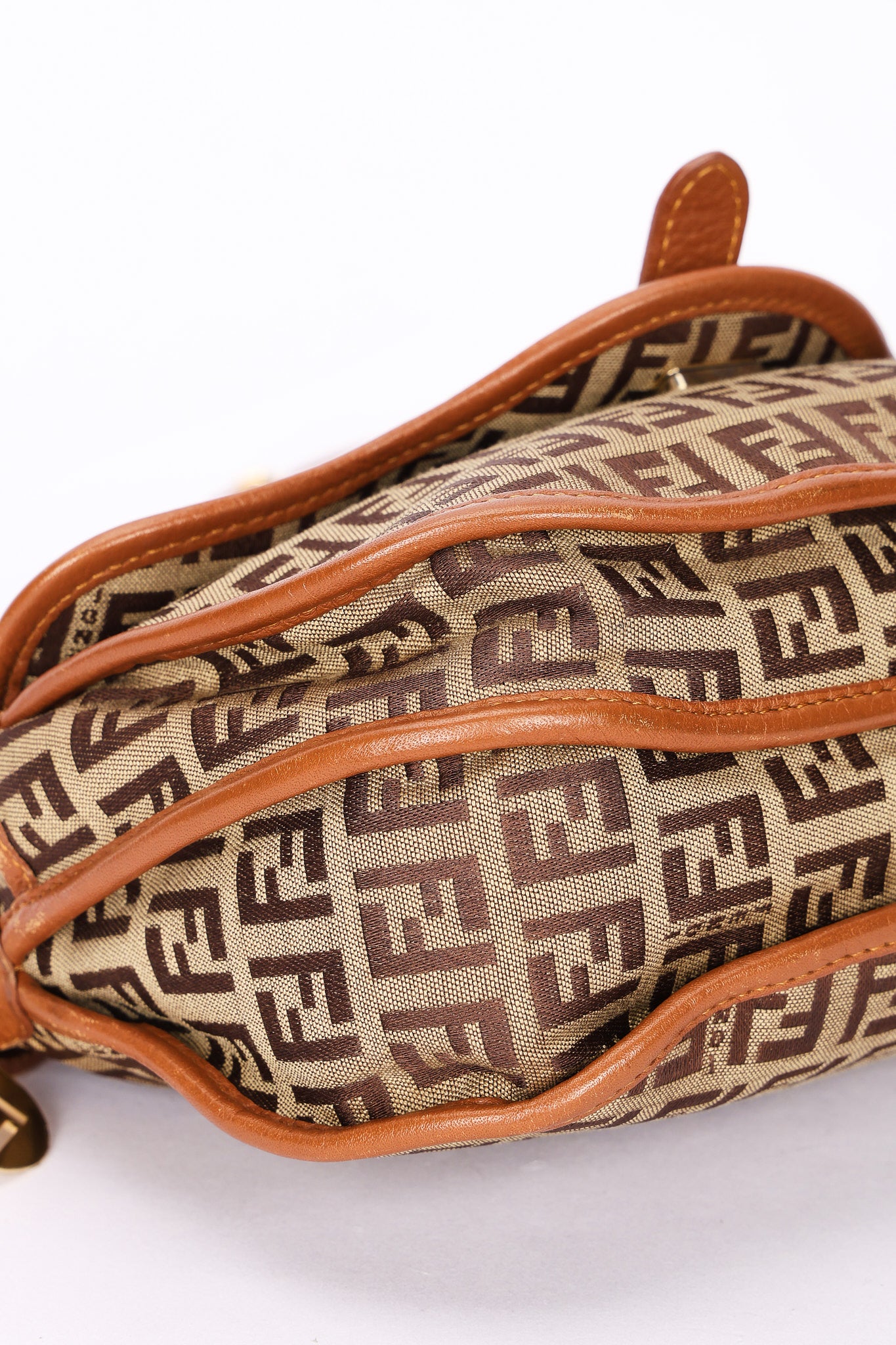 Fendi Zucchino Front Pocket Crossbody Bag