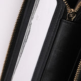 Chanel Flower Top Handle Vanity Case Black Lambskin CGHW