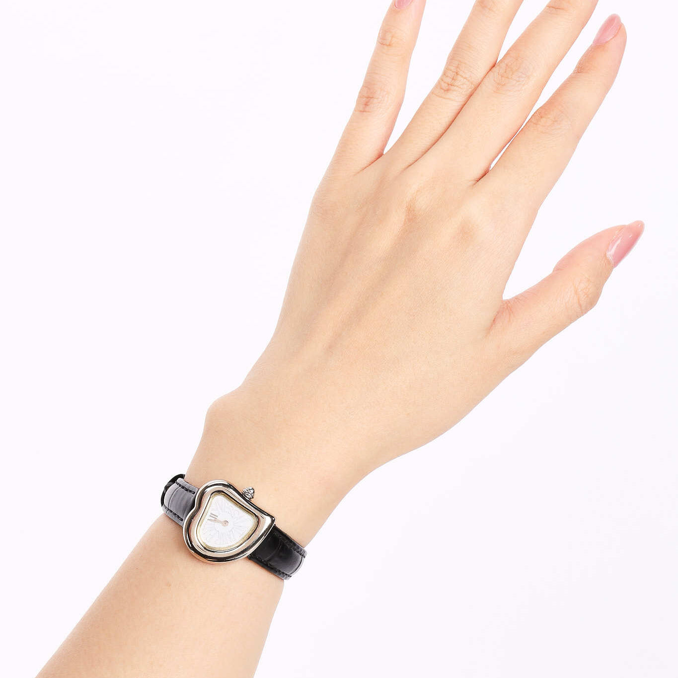 Saint Laurent 40th Anniversary Heart Motif Script Watch 24mm