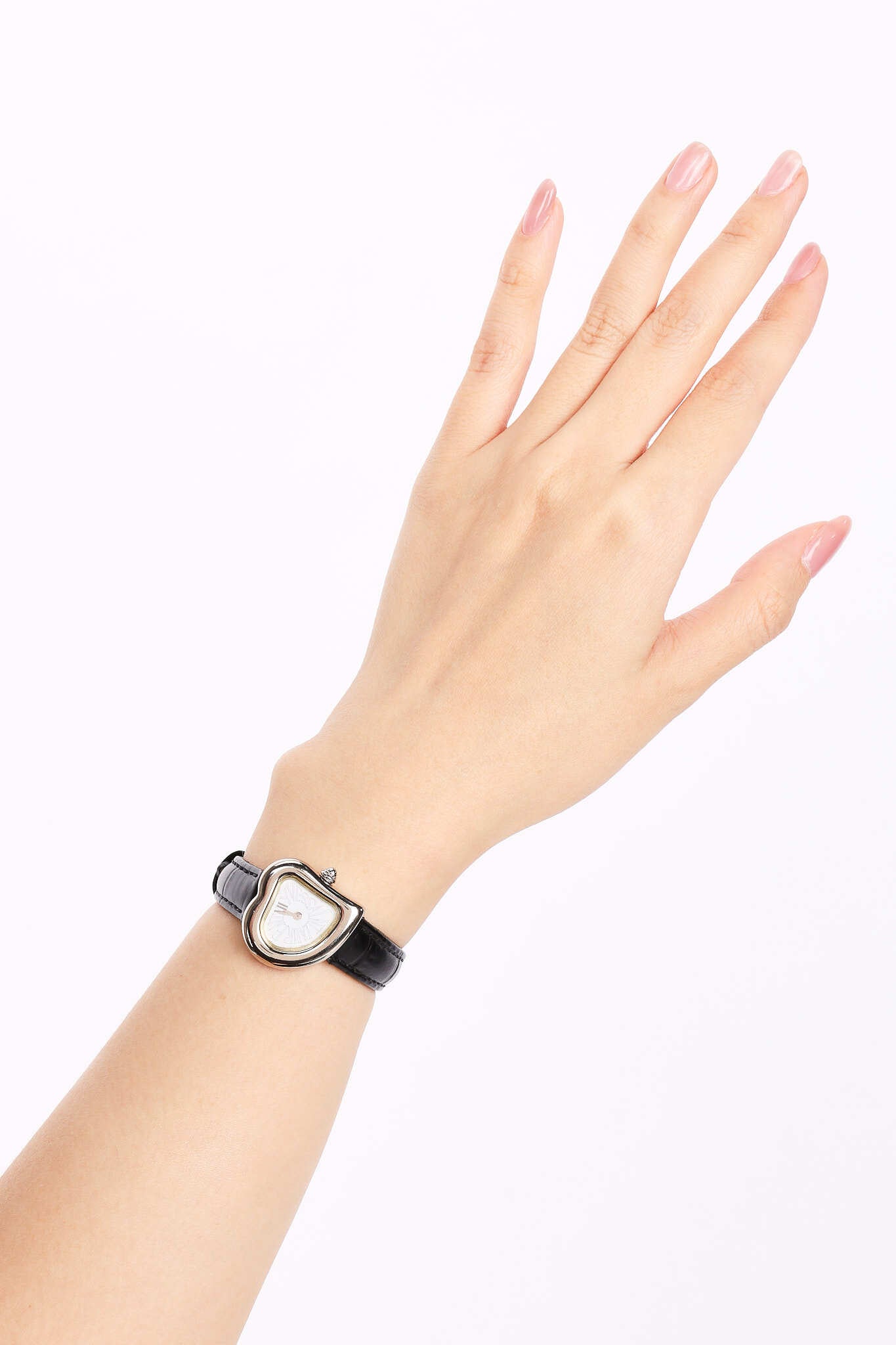 Saint Laurent 40th Anniversary Heart Motif Script Watch 24mm