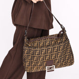 Fendi Zucca Baguette Shoulder Bag
