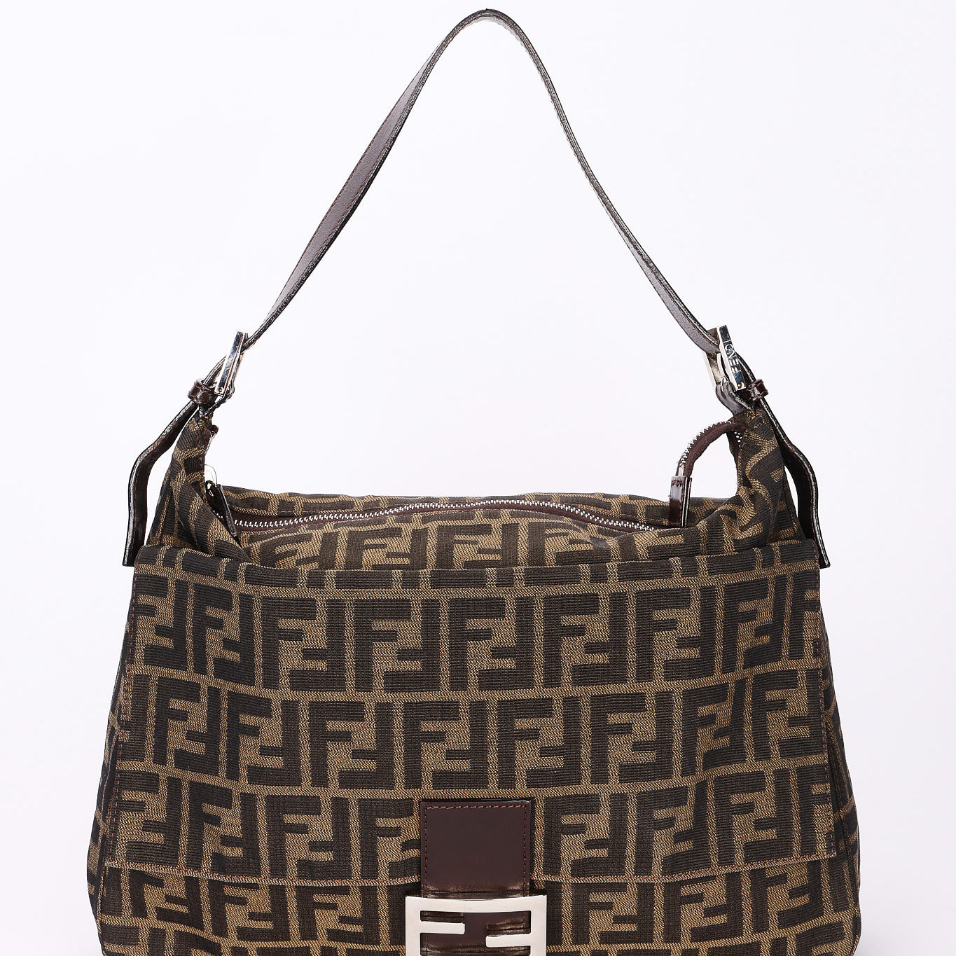Fendi Zucca Baguette Shoulder Bag