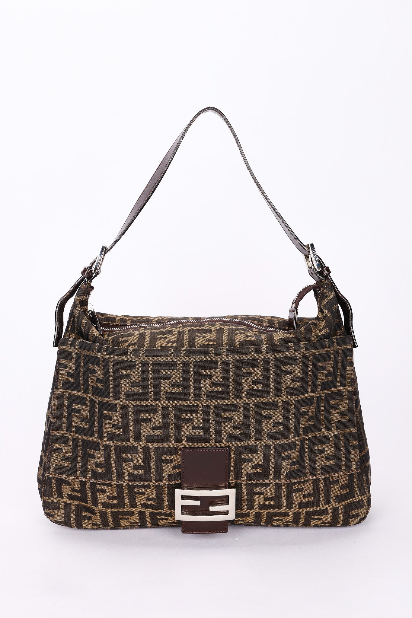 Fendi Zucca Baguette Shoulder Bag