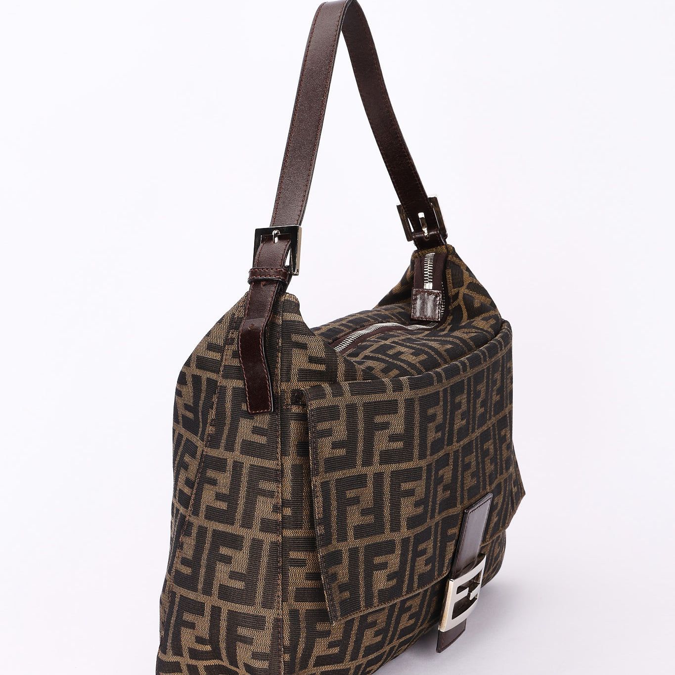 Fendi Zucca Baguette Shoulder Bag