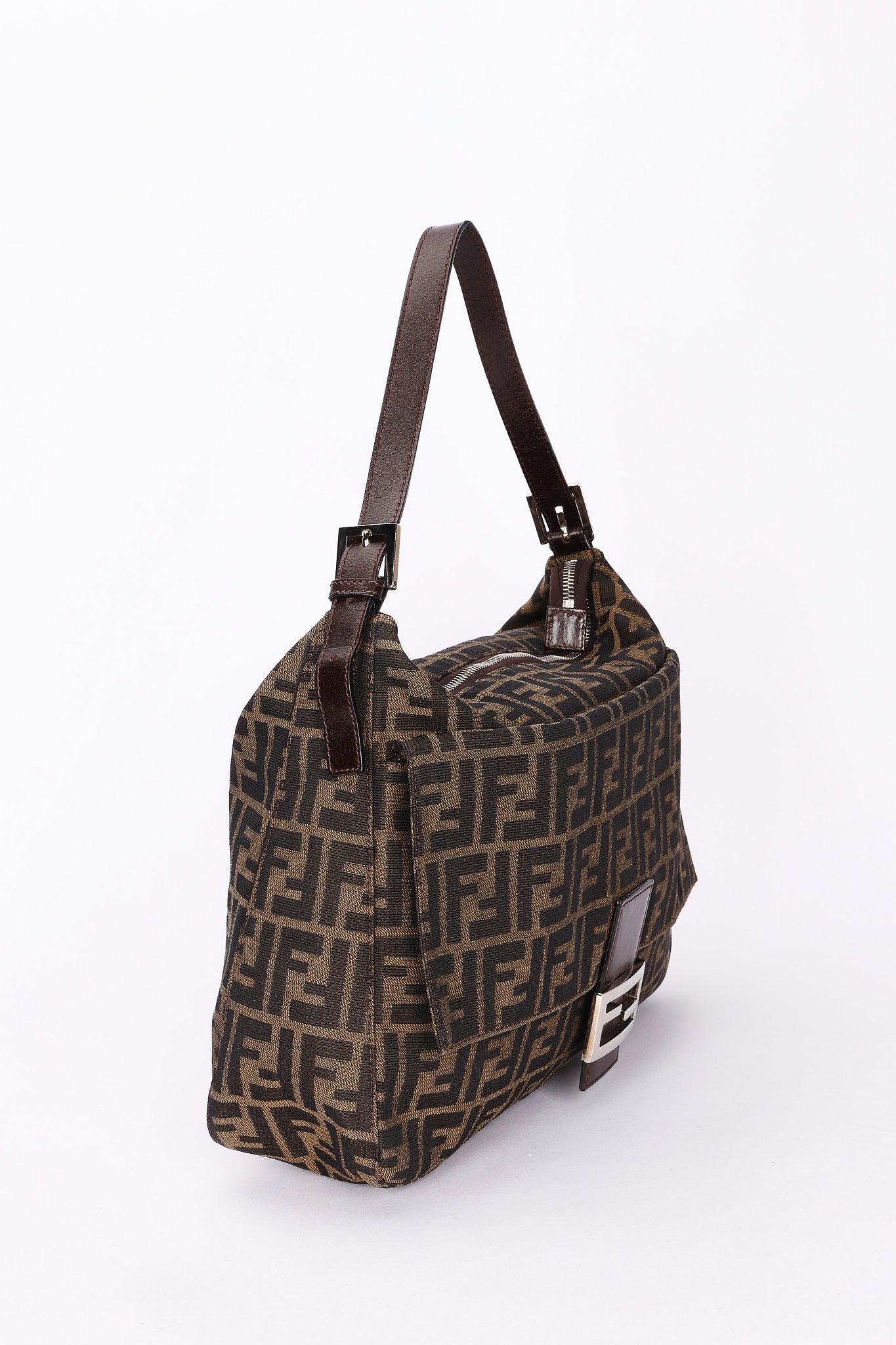 Fendi Zucca Baguette Shoulder Bag