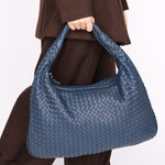 Bottega Veneta Medium Intrecciato Hobo Navy