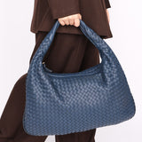 Bottega Veneta Medium Intrecciato Hobo Navy