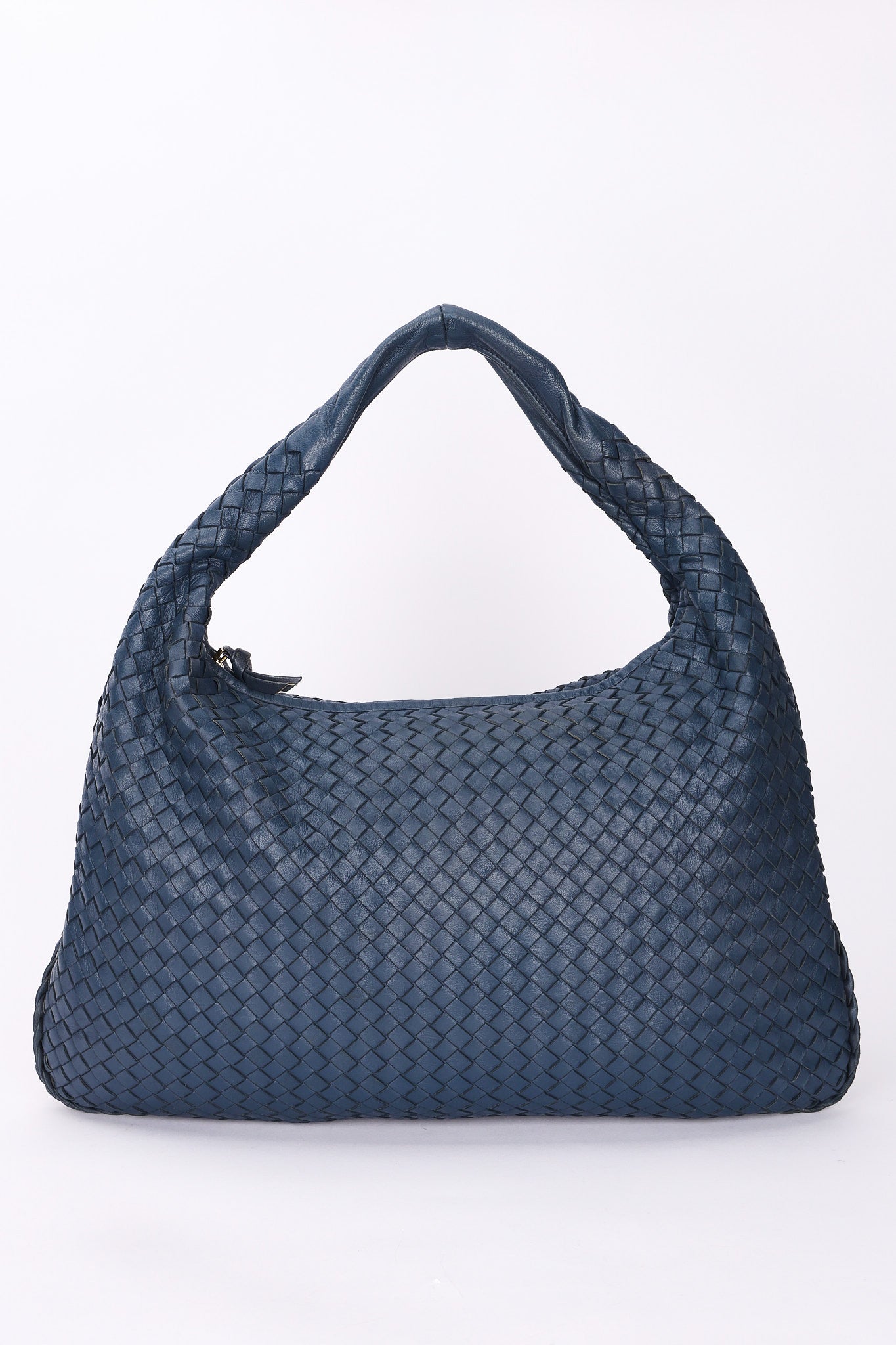 Bottega Veneta Medium Intrecciato Hobo Navy